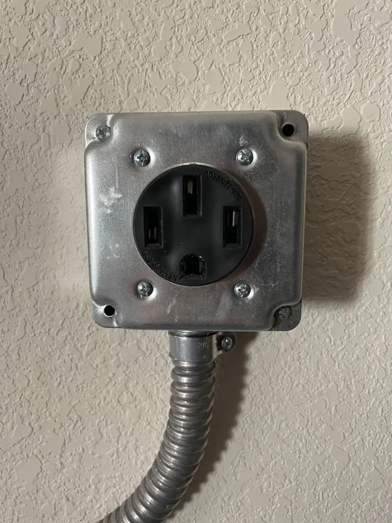 NEMA 14-50 outlet installed for Smart Home Electrical in Steilacoom